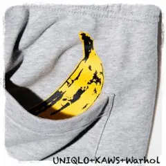 ユニクロ カウズ ウォーホル BANANA コラボ スウェット セットアップ L
