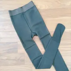 ★裏起毛タイツ 【М】 フェイクタイツ 厚手 防寒 美脚 ブラック