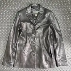 BANANA REPUBLIC 本革 レザージャケット 黒 S Y2K