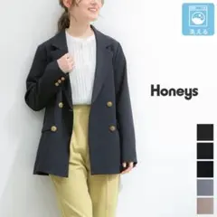 Honeys ネイビー 金ボタン テーラードジャケット Mサイズ