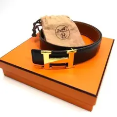 希少✨　エルメス　コンスタンス ギロッシュ　ゴールド　ベルト　Hバックル HERMES - 希少 エルメス コンスタンス ギロッシュ ゴールド ベルト H