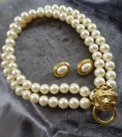 KJL for AVON　パールネックレス 　CAROLEE　イヤリングセット