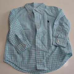Ralph Lauren 水色チェックシャツ 24M