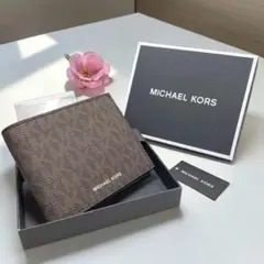 マイケルコース 二つ折り 財布 札入れ MK柄 PVC MICHAEL KORS