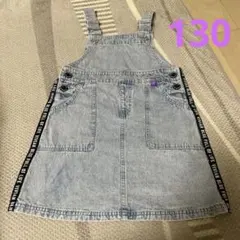 130♡デニムジャンパースカート