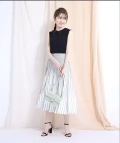 美品 Apuweiser-riche アプワイザー リッシェ ストライプ ニット