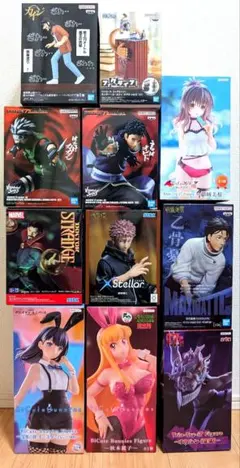 【宝多六花/秋本麗子/カイジ/ルフィー他】プライズ11体セットまとめ売り