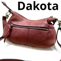 ❤️Dakota ダコタ レザー 本革 ショルダーバッグ ブラウン 斜めがけ❤️
