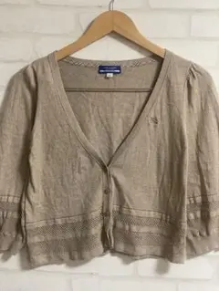 Burberry blue label ベージュ　カーディガン ニット