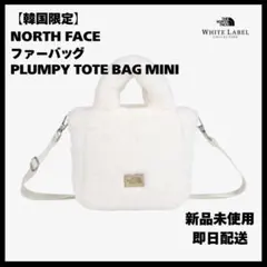 【韓国限定】ノースフェイス ファーバッグ　プランピートートバッグ　ミニ　ホワイト