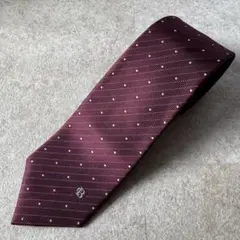 ブラックレーベルクレストブリッジ ドット柄×レジメンタル柄ネクタイ