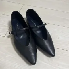 卑弥呼 メリージェーンフラットパンプス 黒 23cm 本革 641307のサムネイル