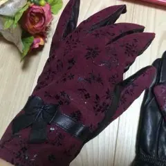 在庫切れ！ラム革手袋 レザーグローブ 裏起毛/シルエット