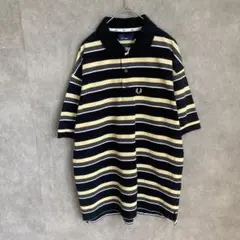 90s〜00s STUSSY ボーダーポロシャツ ブラウン Y2K - メルカリ