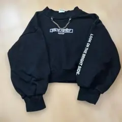 ANAP KIDS チェーン付きトレーナー ブラック