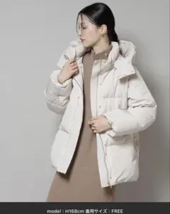 【Mサイズ 】美品 プロポーションボディドレッシング　ショートダウンファー Mサイズ 】プロポーションボディドレッシング ショートダウンファー