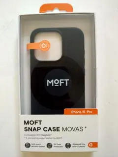 iPhone 15Pro対応 MOVAS™レザーケース（ジェットブラック）