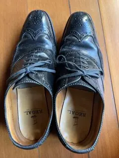 REGAL ブラック ウィングチップ シューズ