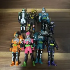 仮面ライダー フィギュア ソフビ　エグゼイド　他　8体セット