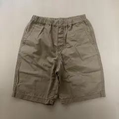 ユニクロ　イージーショートパンツ　ベージュ140