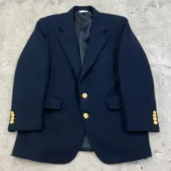 お*ら様 USA製　ポロユニバーシティクラブ　長袖　ウールブレザー　古着　ネイビ