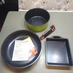 19= 送料無料 調理器具 生活用品 フライパン 寸胴鍋 角フライパン セットのサムネイル