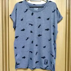 kitson 猫シルエット 半袖Tシャツ グレーのサムネイル