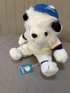 西武ライオンズ　お座りレオ　ミニキャップ　ぬいぐるみ　三英貿易製造