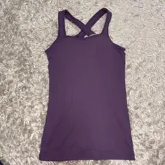 GU カップ付きタンクトップ パープル XS