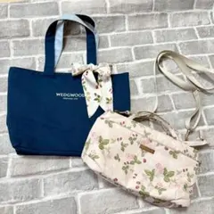 ウェッジウッドワイルドストロベリー柄　2wayポシェット＆リバーシブルトートのサムネイル