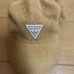 GUESS コーデュロイ キャップ ベージュ早いもの勝ち！