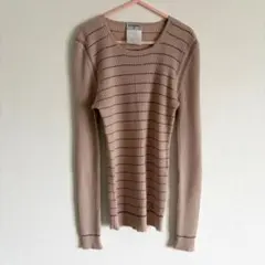 シャネル　03A トップス　カシミア　シルク混　ロゴ　38のサムネイル
