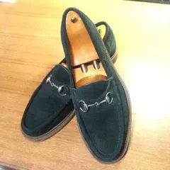 GUCCI定番スウェードビットローファー黒