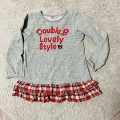 《MIKIHOUSE》Double.B 長袖カットソー 【110】フリル✨