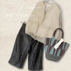 searoomlynn フェイクレザー　ハーフパンツ　ブラック