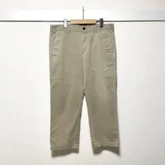UNIQLO チノパン ベージュ 85 メンズ ストレッチ ワイドパンツ