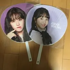 TWICE うちわ　チェヨンセット