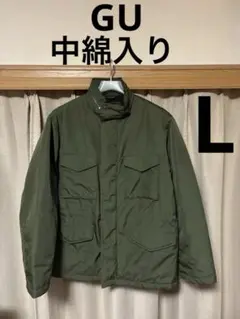 GU　M-65タイプジャケット　オリーブ　Ｌ