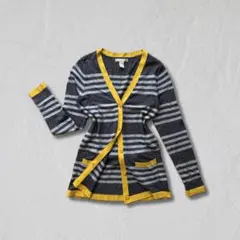BANANA REPUBLIC ボーダーカーディガン リボン付き ギャップのサムネイル