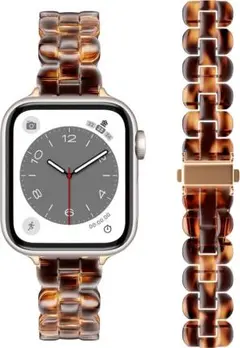 【新品未使用】Apple Watch用 べっ甲柄 バンド