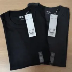 UNIQLO 半袖Tシャツ XL ブラック・ダークグレー 2枚セット