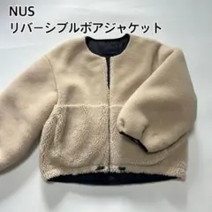 NUS 中綿キルティング　ボア　リバーシブルショートブルゾン 定価　②