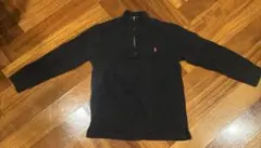 POLO RALPH LAUREN コットン長袖セーター　黒