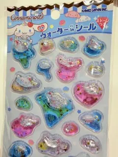 【正規品】サンリオ♡シナモン♡ウォーターinシール プチストーン付