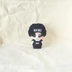 すのチルソフビ　服　メンカラネームセット　黒　　MEMEのサムネイル