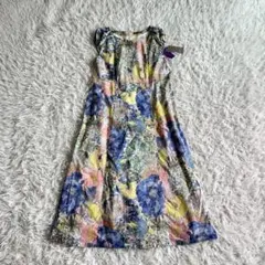 新品　ON,DO & RELAX ロングワンピース　リバティ　ノースリーブ　Lのサムネイル