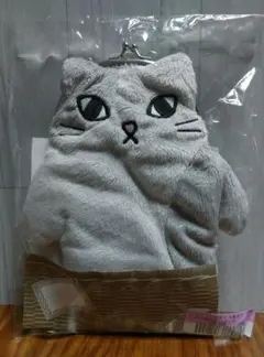 一緒の猫がま口ポーチ 016