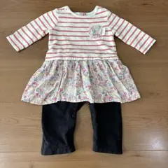 フタフタ　ロンパース　ミニー　70