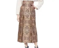 ヴィンテージ★LILYBROWN リリーブラウン　ジャガード織 ロングスカートS