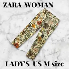 ZARA WOMAN フラワープリント パンツ US M sizeのサムネイル